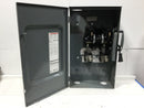 Square D H224NRB Safety switch, heavy duty, fusible, 200A, 3 wire, 2 pole, 1 neutral, 60hp, 240VAC/250VDC, NEMA 3R, bolt on hub provision - missing Neutral