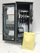Square D 8538SBA66V02SY157Y74Y76 AC Combination Motor Starter, 30A, 2 Phase, Enclosure Type 12/3R