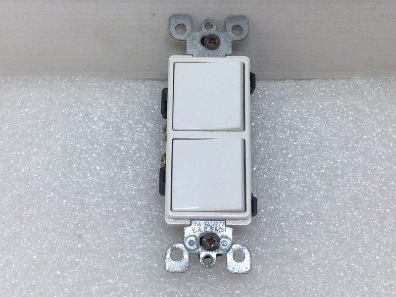 Leviton Decora 15A Combination Single Pole Rocker Switch