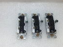 Lot of 3 Leviton 15 Amp 120V OD30 Rocker Wall Switch