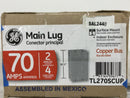 GE General Electric TL270SCUP 70 Amp Main Lug 2 Spaces 4 Circuits Indoor Enclosure
