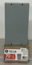 GE General Electric TL270SCUP 70 Amp Main Lug 2 Spaces 4 Circuits Indoor Enclosure