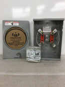 Milbank U8435-XL-TG-HSP 125 Amp 4 Terminal 1 Phase 1 Position Ringless Meter Socket (New Open Box)