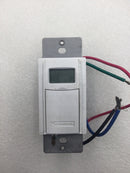 Intermatic ST01 7 Day Programmable In-Wall Digital Timer 15 Amp 120 VAC in White