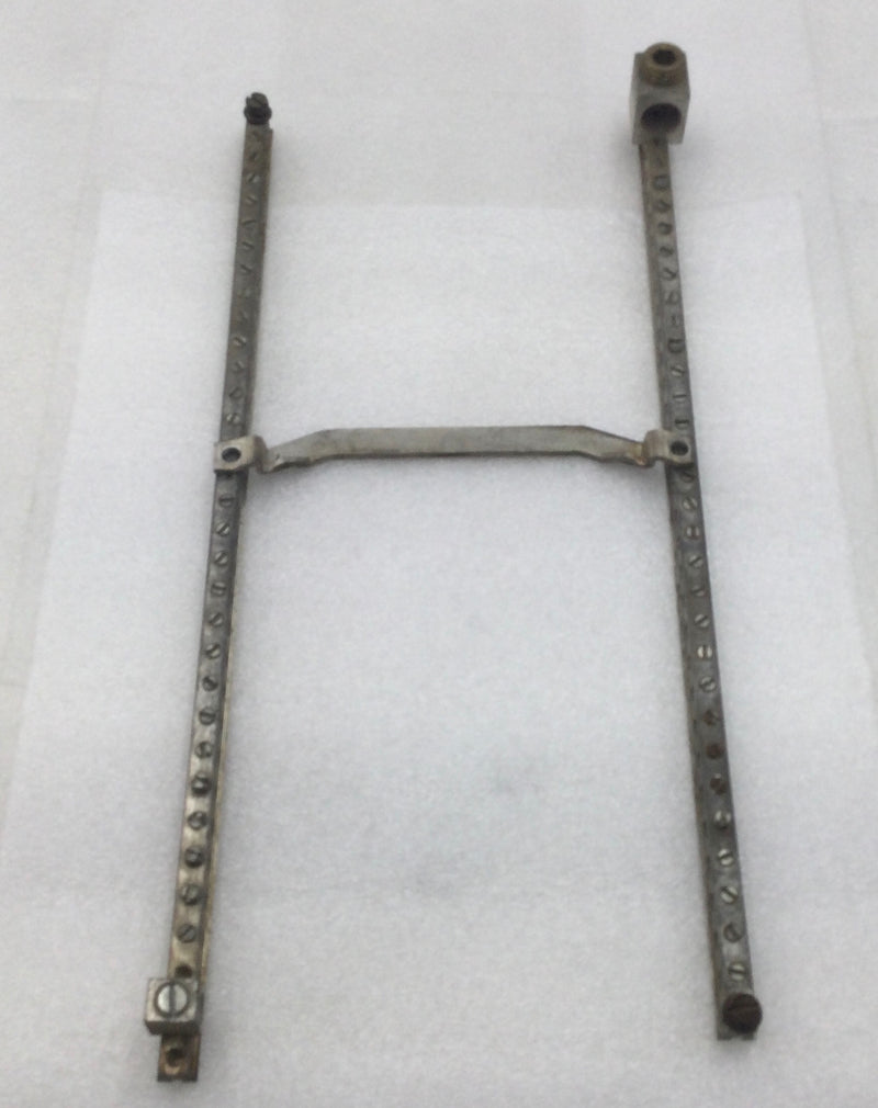 ITE 33 Position 4-14 AWG Grounding Bar Set w/Metal Cross Bar