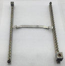 ITE 27 Position 4-14 AWG Grounding Bar Set w/Notched Cross Bar 13 1/2" x 1 1/2"