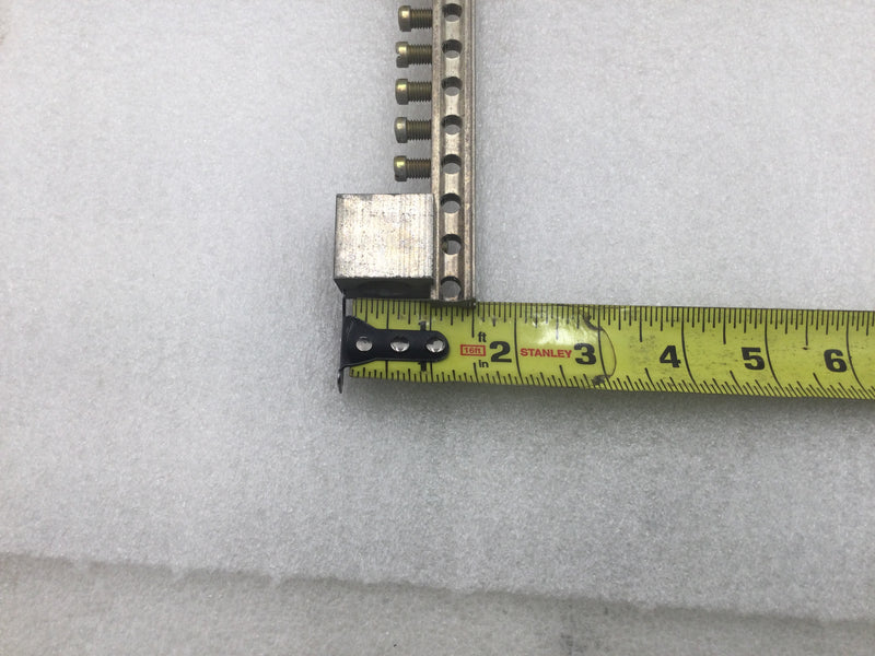 ITE 27 Position 4-14 AWG Grounding Bar Set w/Notched Cross Bar 13 1/2" x 1 1/2"