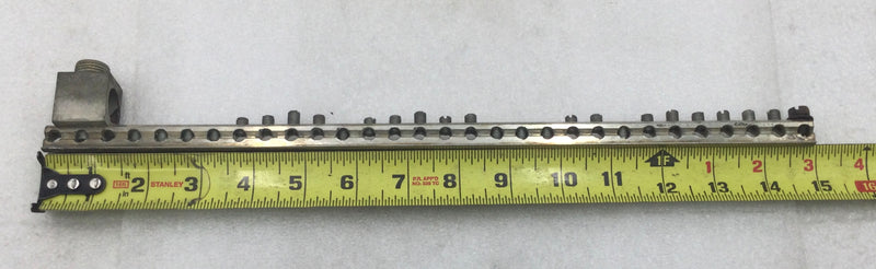 Generic 30 Position 4-14 AWG Grounding Bar Set w/ Metal Cross Bar