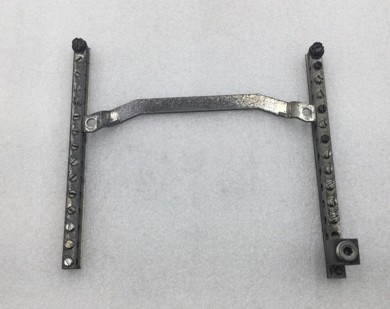 ITE 15 Position 4-14 AWG Grounding Bar w/ Metal Cross Bar