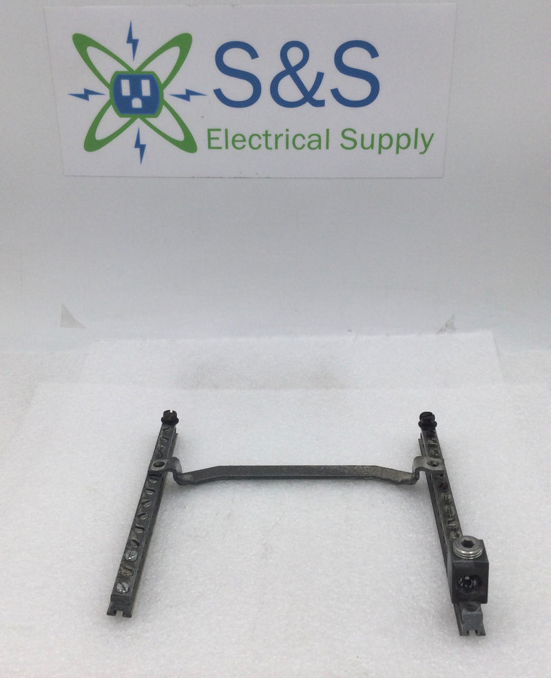ITE 15 Position 4-14 AWG Grounding Bar w/ Metal Cross Bar