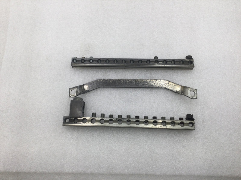 ITE 15 Position 4-14 AWG Grounding Bar w/ Metal Cross Bar