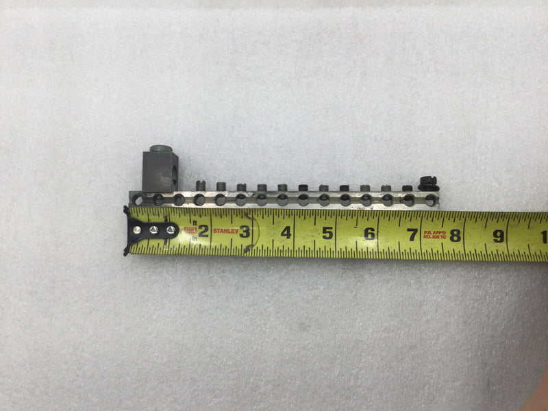 ITE 15 Position 4-14 AWG Grounding Bar w/ Metal Cross Bar