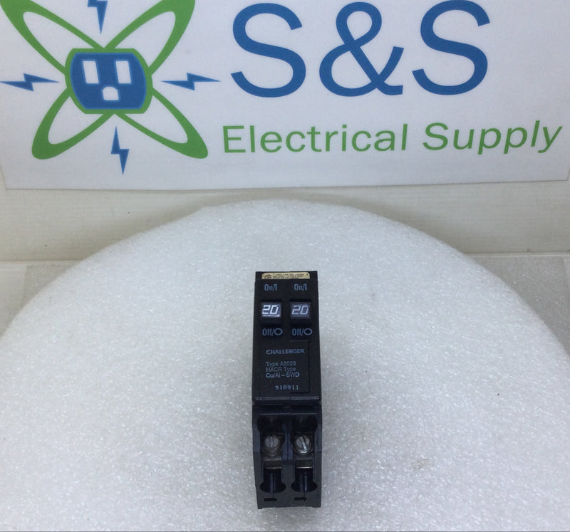Challenger A2020 20 Amp 2 Pole 120/240V Circuit Breaker - New Style