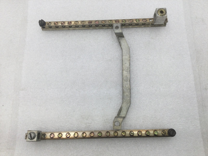 ITE EQ16 19 Position Grounding Bar Set w/ Metal Cross Bar
