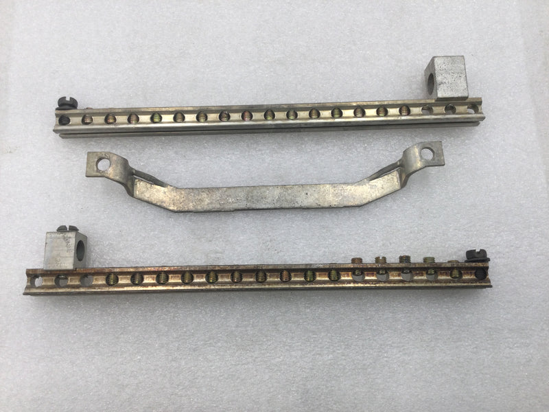 ITE EQ16 19 Position Grounding Bar Set w/ Metal Cross Bar