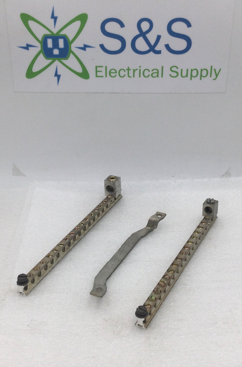 ITE EQ16 19 Position Grounding Bar Set w/ Metal Cross Bar
