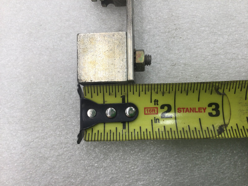 27 Position 4-14 AWG Grounding Bar w/ Lug Mounting Bracket 11" x 1 1/2"