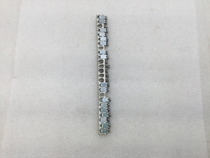 Generic 26 Position 4-14 AWG Grounding Bar - No Lugs
