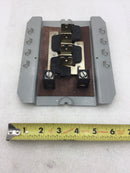 Siemens 4 Space Single Phase 60 Amp 120/240 VAC Breaker Panel Guts Only 6.5" X 7.5"