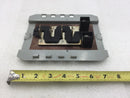 Siemens 4 Space Single Phase 60 Amp 120/240 VAC Breaker Panel Guts Only 6.5" X 7.5"