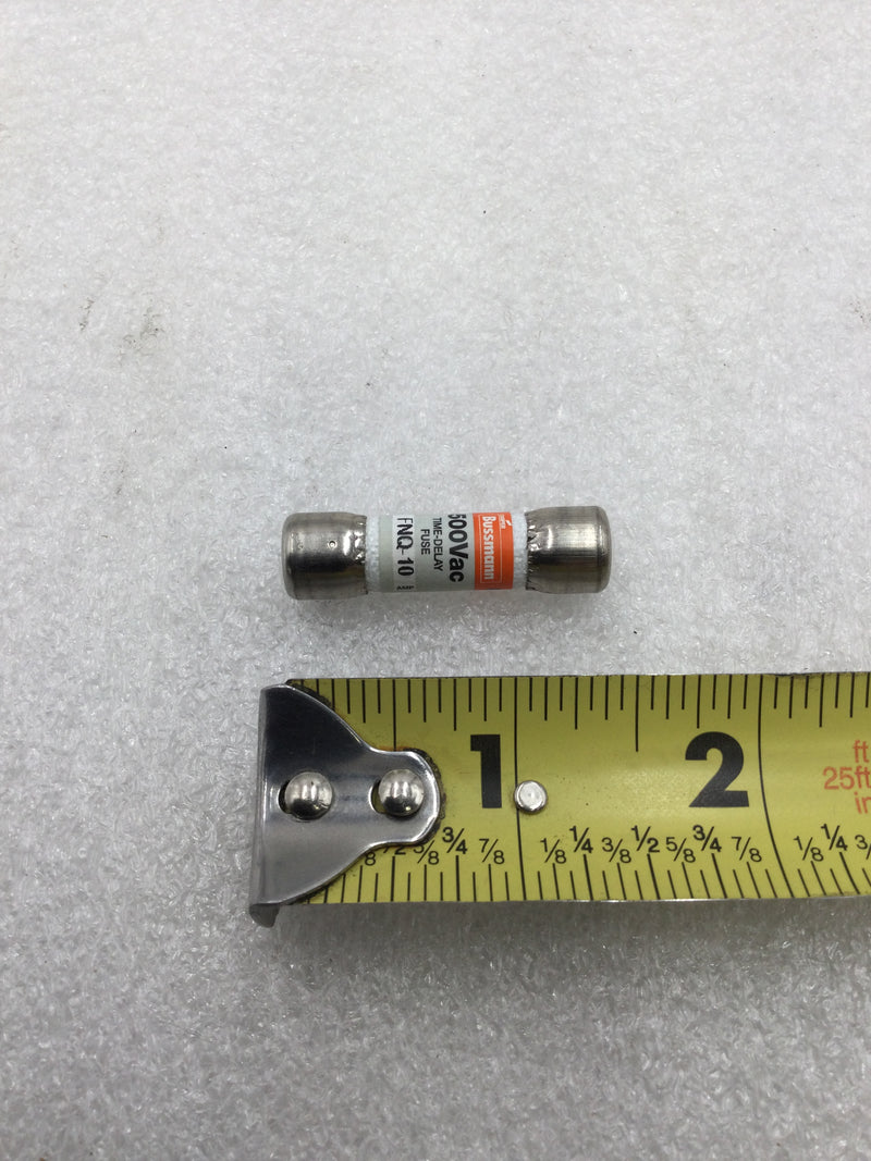 Eaton/Bussmann FNQ-10 Class CC 10 Amp 600 VAC Time Delay Fuse - Pack of 10