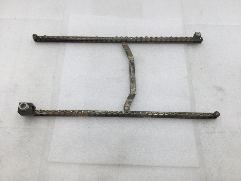 ITE 34 Position 4-14 AWG Grounding Bar w/Metal Cross Bar