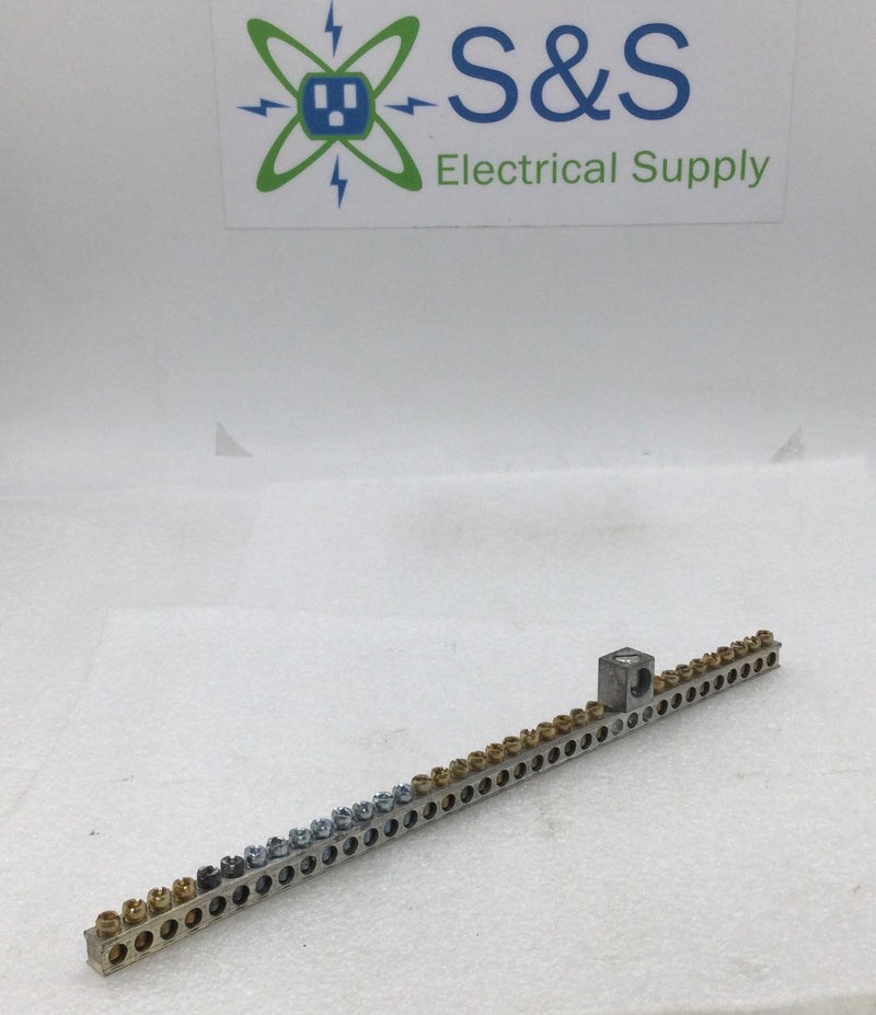 Generic 37 Position Ilsco NB22 4-14 AWG Grounding Bar