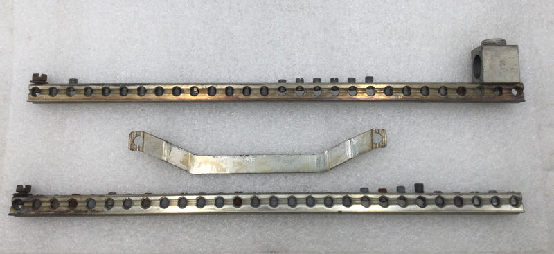 ITE 28 Position 4-14 AWG Grounding Bar w/Metal Cross Bar