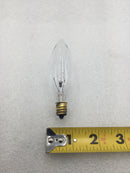 Damar 124E 25 Watt 130 VAC Decorative Clear Candelabra Light (Box 0f 25)