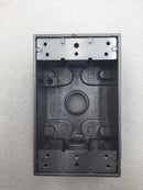 Square D CK-19316-L4 2 Hole 1/2" Single Gang Surface Mount Box w/Cover & Gasket