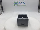 Square D CK-19316-L4 2 Hole 1/2" Single Gang Surface Mount Box w/Cover & Gasket