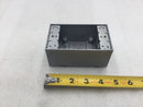 Square D CK-19316-L4 2 Hole 1/2" Single Gang Surface Mount Box w/Cover & Gasket