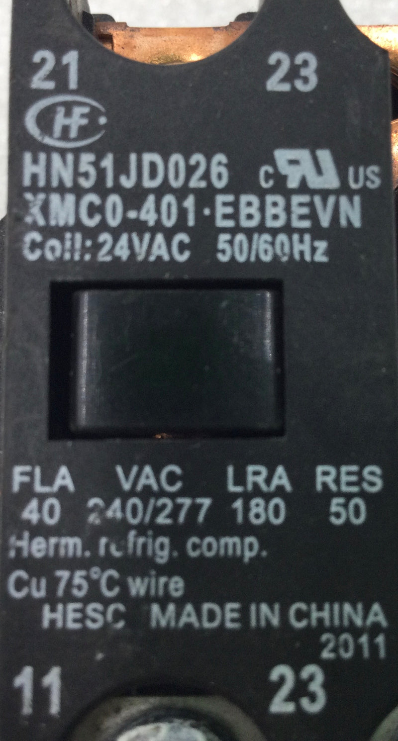 Homer XMC0-401-EBBEVN 40 Amp 2 Pole 240/277V Contactor Coil