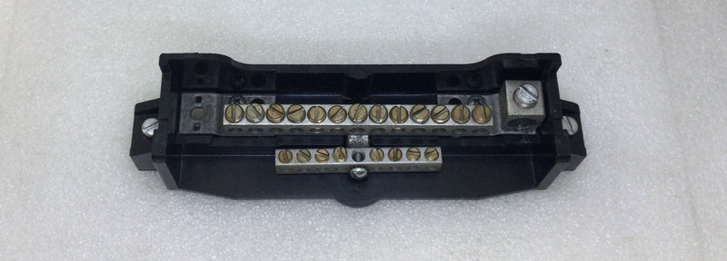 Cutler Hammer 21 Position 4-14 AWG 2 Level Grounding/Neutral Bar 7 1/2"