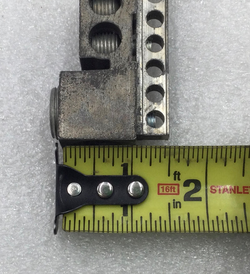 52 Position 4-14 AWG Neutral/Isolated Grounding Bar 17 1/4" x 1 1/2"