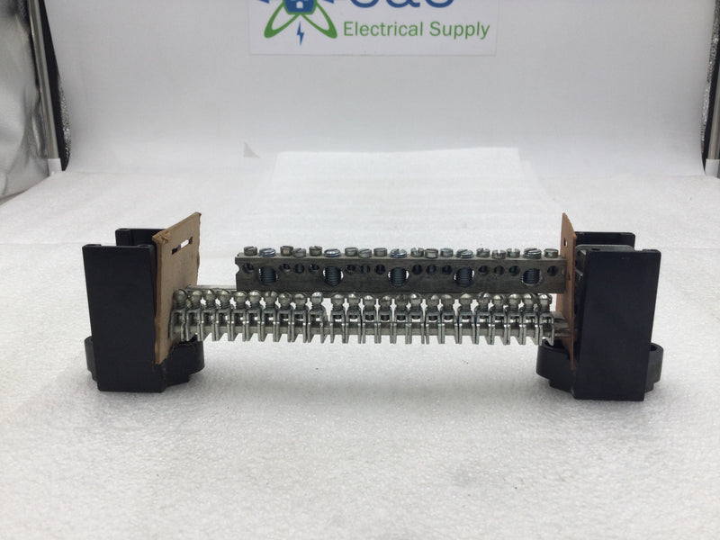 ITE 43 Position 4-14 AWG Combo Neutral Grounding Bar 10 1/4" x 3"