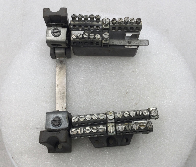 23 Position 2-6 AWG Combo Neutral Isolated Grounding Bar 7" x 5 1/2"