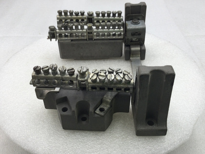 23 Position 2-6 AWG Combo Neutral Isolated Grounding Bar 7" x 5 1/2"