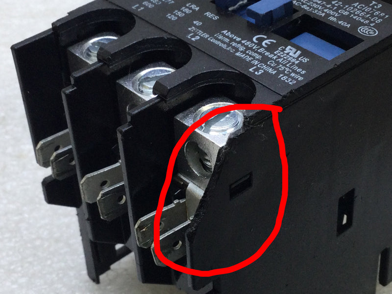 Zettler XMCO-323-EBBD00F 40 Amp 3 pole 600V Contactor Coil -Cosmetic Flaw