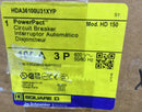 Square D HDA36100U31XYP PowerPact Circuit Breaker 100A 3 P 600V 50/60 Hz