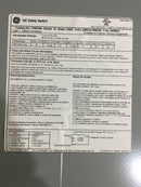 GE THN3363 Safety Switch, Model 10, 200A, 600VAC, 250Vdc, 50/60 Hz Type 1 indoor enclosure