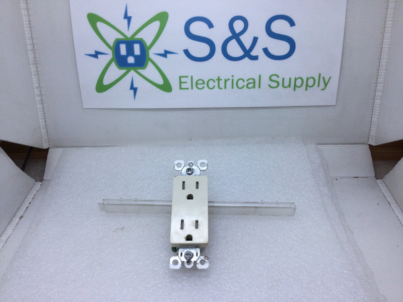 Legrand-P&S 885-TRW 15 Amp 125VAC Only Tamper Resistant Decora Duplex Receptacle