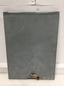 Square D QO8-16L100RB 100 Amp 8 Space 120/240V Cover Only 12 1/2" x 9 1/8"