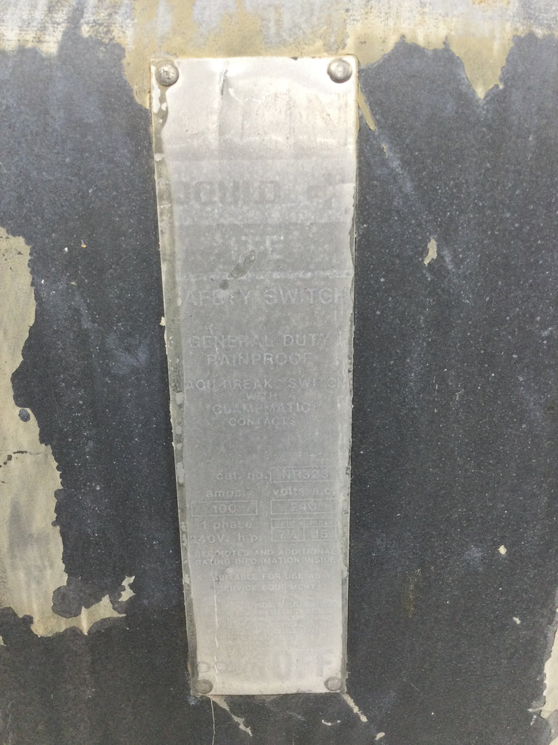 Gould NR323 100 Amp 240V Panel Cover Only 20" X 11 1/2"