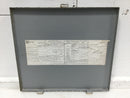 Cutler Hammer 125 Amp 120/240V Panel Cover Only 16" x 14 1/4"