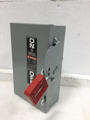 GE General Electric THN3321 30 Amp 3 Pole HD N1 240V Non Fusible Safety Switch