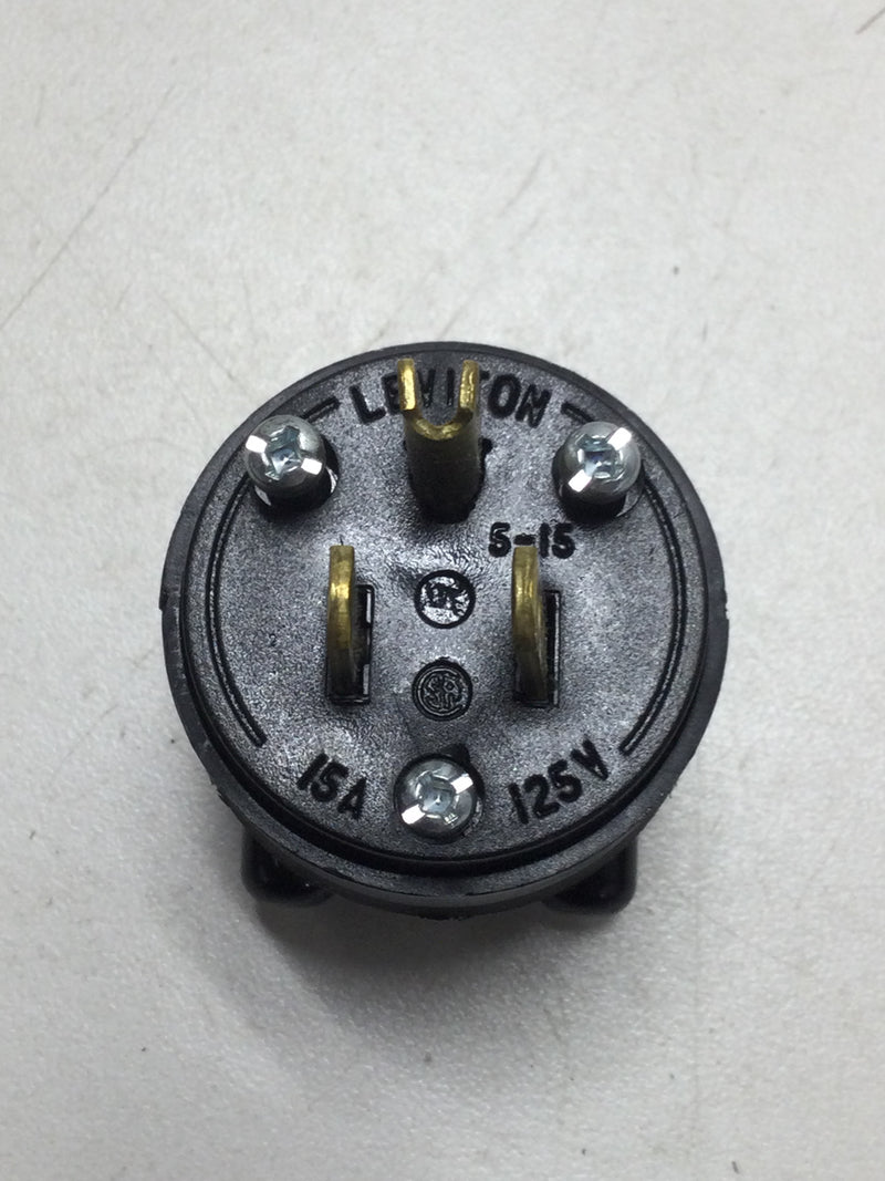 Leviton  R70-515PR-00R 15 Amp 125-Volt Rubber Grounding Plug