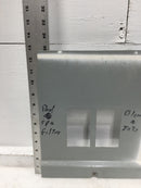 Eaton BR816L125RP 125 Amp 8 Space 120/240V Dead Front 12 7/8" X 11"