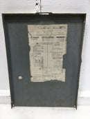 GE TC4DH 120/240V Panel Cover 13 1/2" X 9 3/4 - Flawed