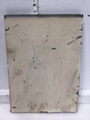 GE TC4DH 120/240V Panel Cover 13 1/2" X 9 3/4 - Flawed